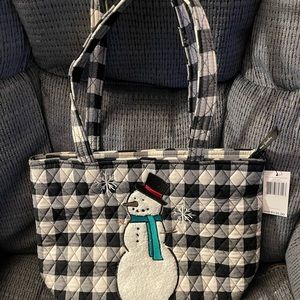 NWT Vera Bradley snowman tote